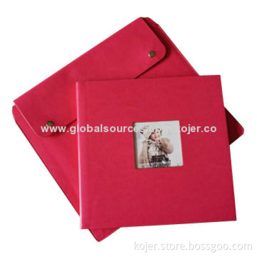 Fashionable Digital Photo Frame, PU Leather Photo Album Covers with Matching Bag